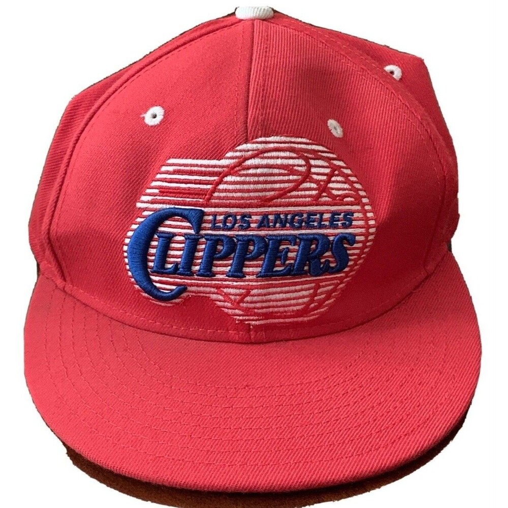 NBA LA Clippers Adidas Flex Fit Cap Hat Fitted Size 7 1/8 Red